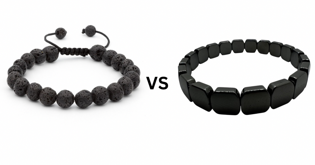 Hematite vs Lava Stone Bracelets: What's the Difference?