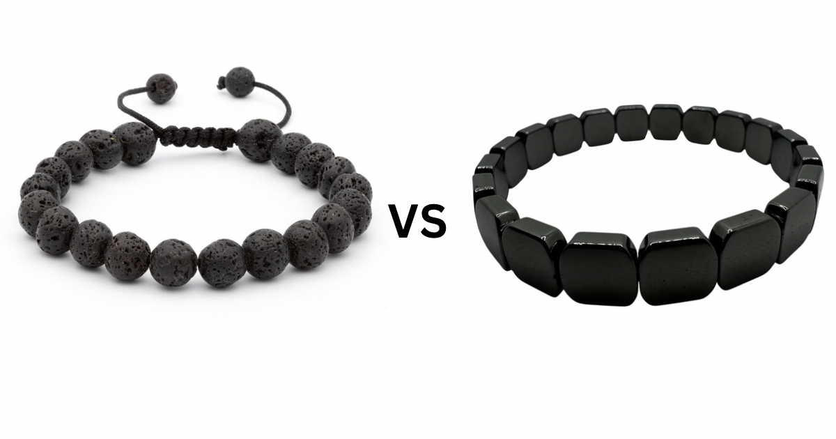 Hematite vs Lava Stone Bracelets: What's the Difference?
